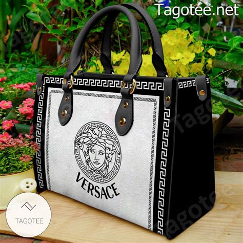 used versace purse|versace black and white purse.